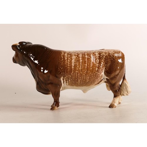 100 - Beswick Dairy Shorthorn Bull, model 1504