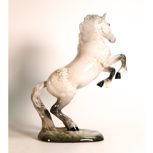 113 - Beswick model of a rearing Welsh Cob in grey gloss, 1014, minute chip to base edge and some light cr... 