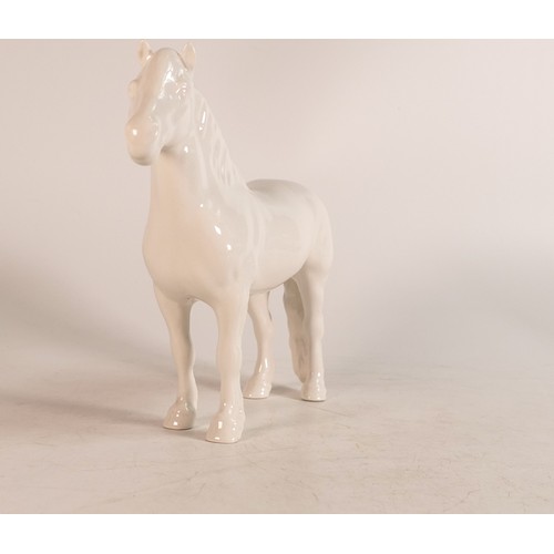 124 - Beswick opaque white gloss highland pony 1644.