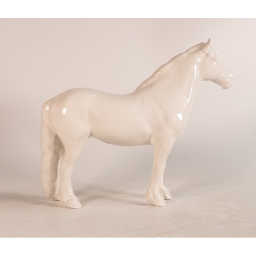 124 - Beswick opaque white gloss highland pony 1644.