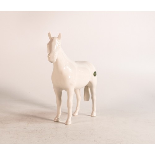 125 - Beswick opaque white gloss small stallion 1992.