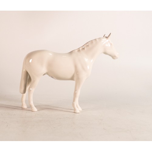 125 - Beswick opaque white gloss small stallion 1992.