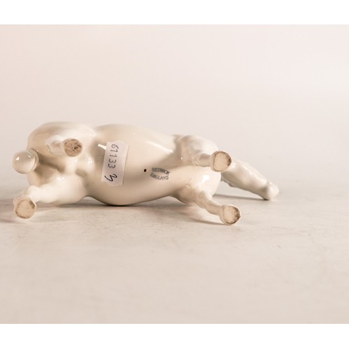 125 - Beswick opaque white gloss small stallion 1992.