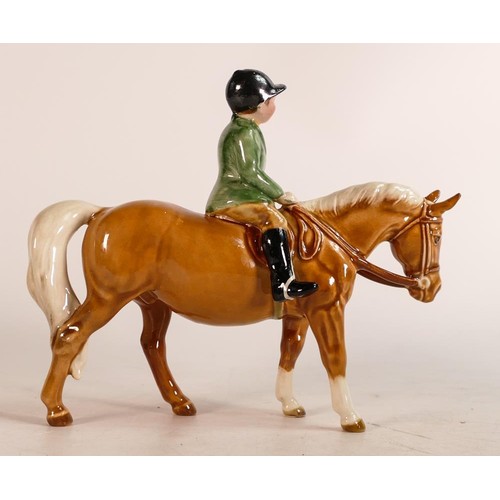 137 - Beswick Boy on Palomino Pony, model 1500