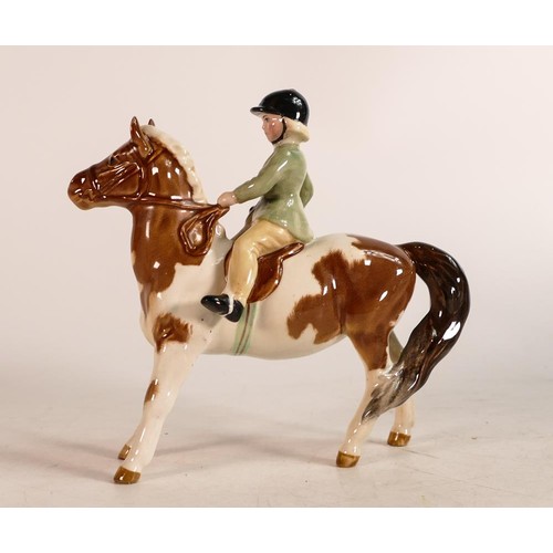 138 - Beswick Girl on Skewbald Pony, model 1499