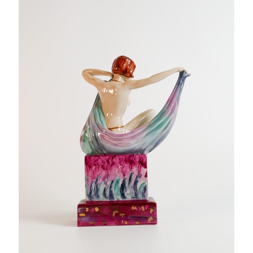 144 - Peggy Davies / Kevin Francis erotic figure Windmill Girl, limited edition, base over painted by vend... 