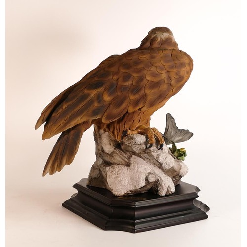 233 - Capodimonte very large limited edition (672/1000) hand painted figure of a Fish hawk. Height 33cm hi... 