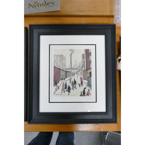 L S Lowry R.A. (British 1887-1976), Street Scene, signed Fine Art Trade ...