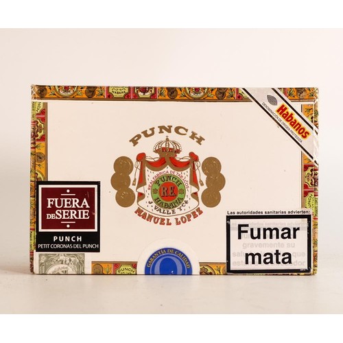 1891 - Punch Manuel Lopez Petit Corona handmade Cuban cigars, dated March 2008, sealed box of 25.