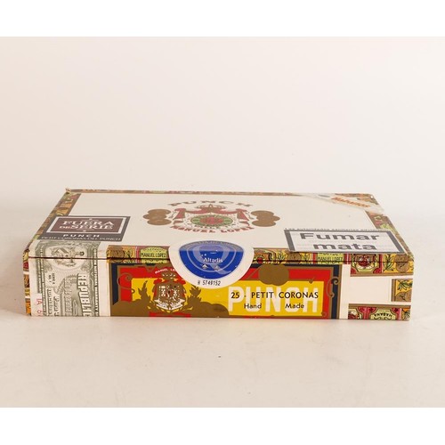 1891 - Punch Manuel Lopez Petit Corona handmade Cuban cigars, dated March 2008, sealed box of 25.