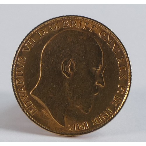 2058 - HALF Sovereign coin, Edward VII 1909.