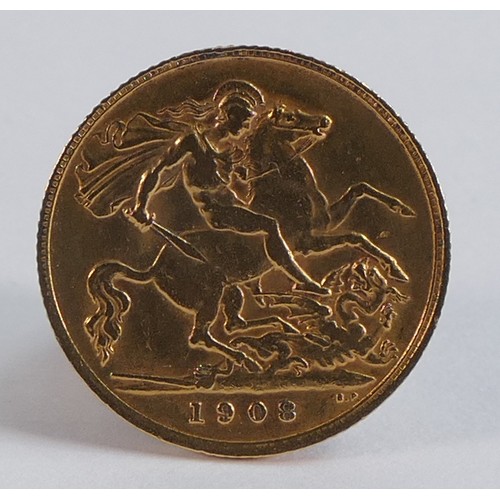 2058 - HALF Sovereign coin, Edward VII 1909.