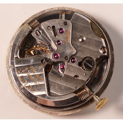 2069 - 18ct gold Zenith automatic wristwatch, dial marked Pidduck Hanley, d.3.5cm, gross weight with strap ... 