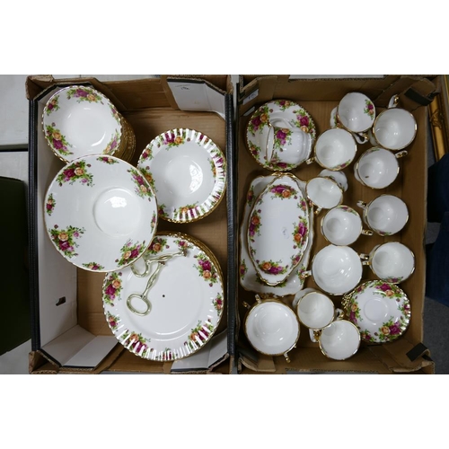 17 - A large collection of Royal Albert Old Country Rose Patterned items to include 13 various cups, 6 sa... 