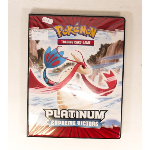 667 - A Binder of Pokemon Cards to include cards from the Secret Wonders, Majestic Dawn, Supreme Victors a... 