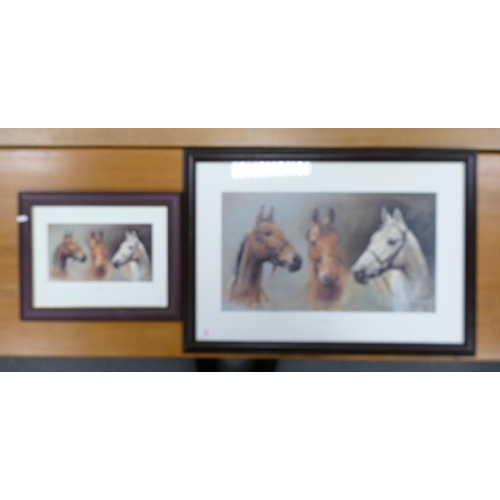 25 - Large Framed Horse Racing Print 