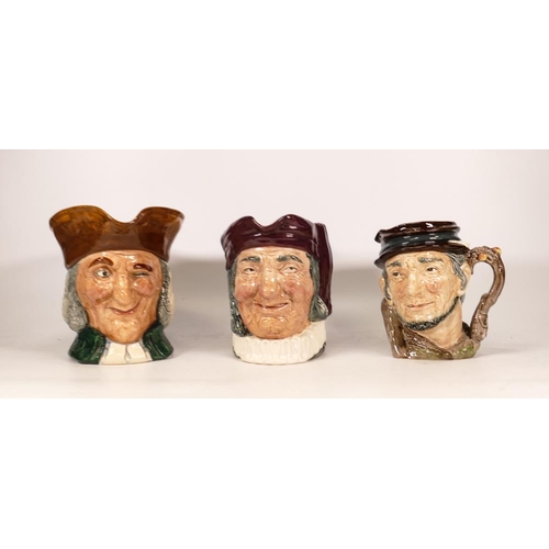 301 - Royal Doulton Large Character Jugs Vicar of Bray , Johnny Appleseed D6372 & Simon Cellarer (3)