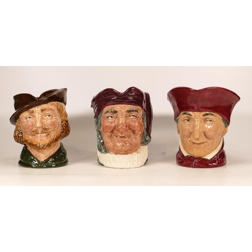 312 - Royal Doulton Large Character Jugs Simon the Cellarer , The Cardinal & Robin Hood(3)