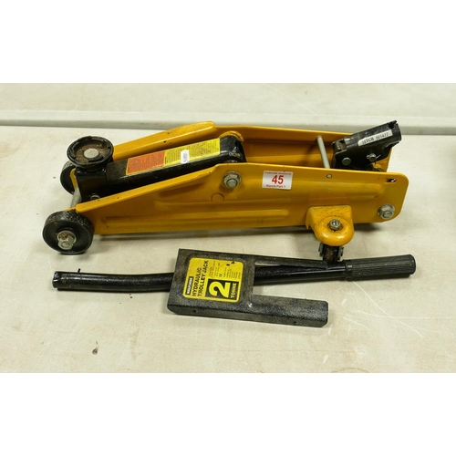 45 - Halfords Branded 2 Tonne Trolley Jack