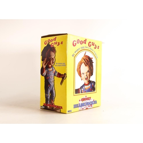 199 - Boxed NECA Chucky HeadKnocker Chucky Doll, boxed but unchecked