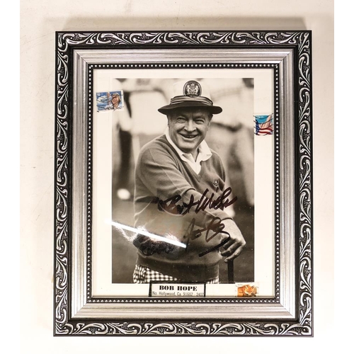 205 - Signed Bob Hope Framed Photograph, frame size 32 x 27cm ( no provenance )