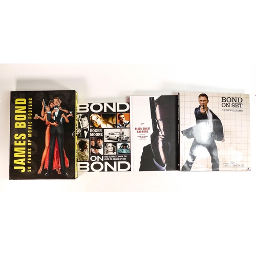 207 - A collection of James Bond 007 Hardback Books including 50 Years of Movie Posters, Bond on Set filmi... 