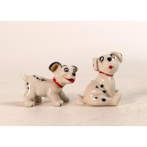 14 - Wade Whimsies from the Disney Collection 101 Dalmatians Rolly and Lucky - Rolly small chip to nose, ... 