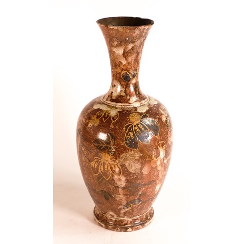 29 - 19th century George Woolliscroft G.W. & Sons Hanley pottery manufacturer trial sample vase, removed ... 