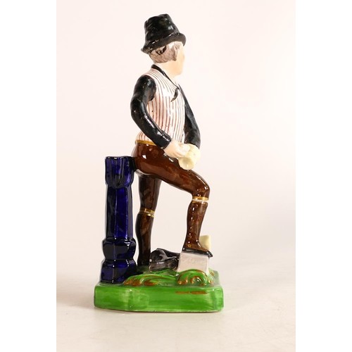 49 - Early Victorian theatrical Staffordshire figure of Sam Weller as played by actor William John Hammon... 