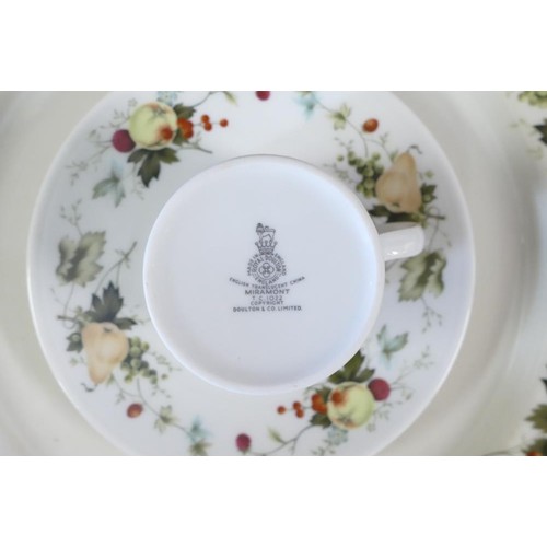 404 - A very large collection of Royal Doulton Miramont pattern tea & dinner ware to include - 4 open veg ... 