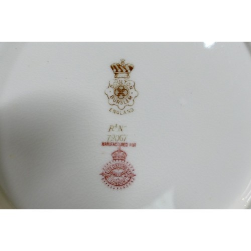 75 - Royal Doulton Spanish ware dessert set comprising high & low comports and shaped plates, each decora... 