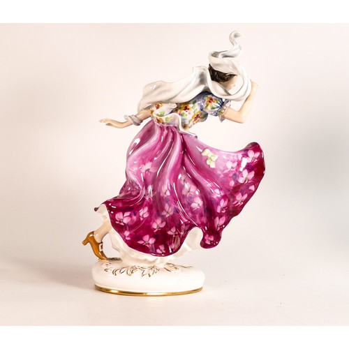 80 - Royal Doulton prestige figure Columbine HN2738, h.32cm, tiny nip to dress edge, otherwise good condi... 