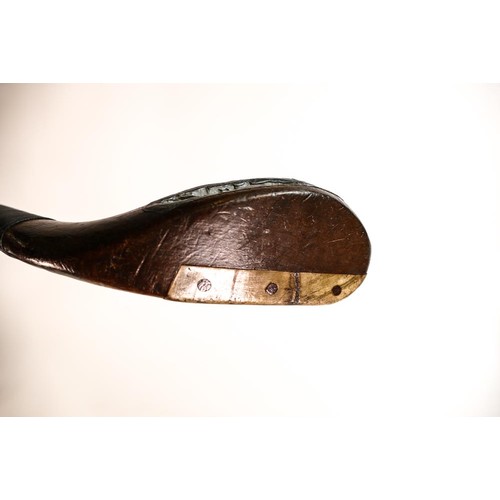 349 - Late 19th century long nosed golf club.