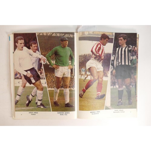 353 - Two copies of signed 1960's The Tropical Times Football books including 67/68 with Gordon Banks, Pet... 