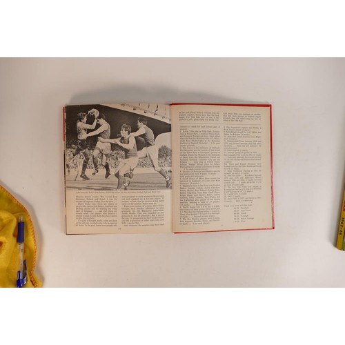 354 - Two copies of signed 1960's football annuals including Soccer Gift Book 67/68 with George Eastham, G... 