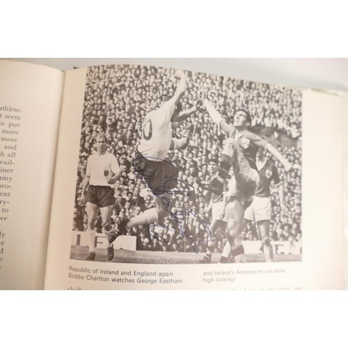 355 - A collection of 1960's football books including FA Book for Boys 21 1968, Soccer the International W... 