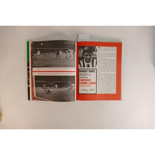 355 - A collection of 1960's football books including FA Book for Boys 21 1968, Soccer the International W... 