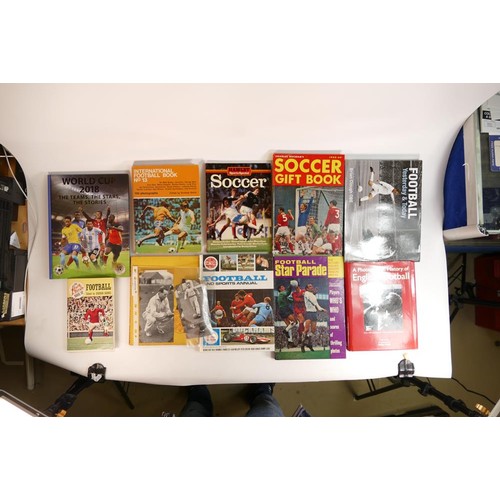 357 - A collection of 1950's & later football related annuals & books including - The Park Drive Book of F... 