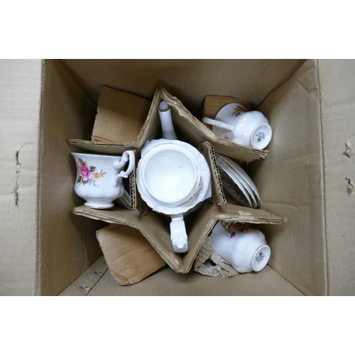 183 - Boxed Richmond China Floral Decorated 16 piece Coffee set