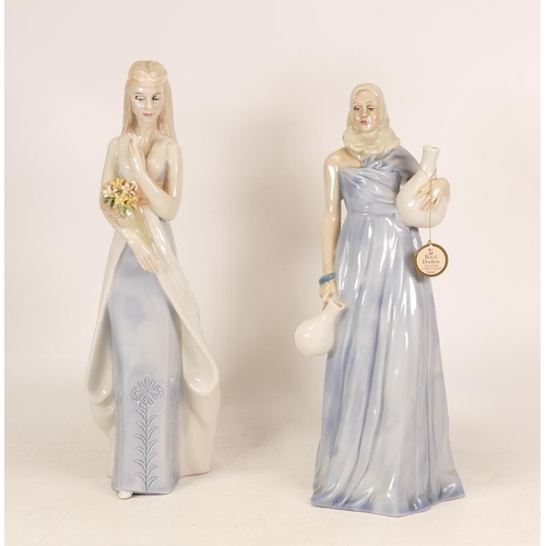 215 - Royal Doulton figure Water Maiden HN3155 together with seconds figure Sweet Bouquet (2)