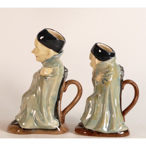 421 - Pair of Royal Doulton small toby jugs Spook D7132 and Bearded Spook D7133. (2)