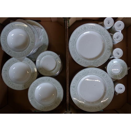 339 - A Collection of Royal Worcester Allegro Pattern Tea and Dinnerware to include Coffee Cans and Saucer... 