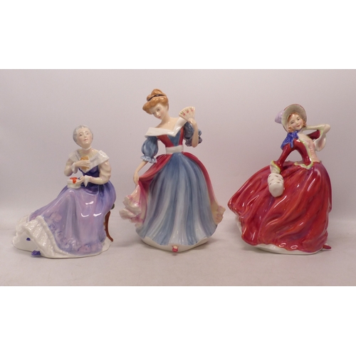 347 - Three Royal Doulton Lady Figures to include Autumn Breezes HN1934, Figure of the Year Amy HN3316, Ha... 