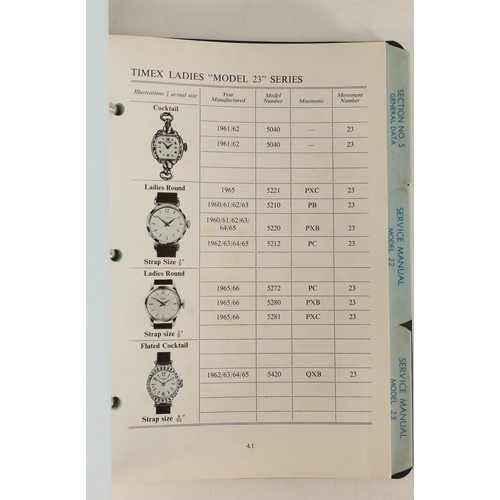 598 - Four x Watch repair catalogues - Catalogue Official Swiss watch repair parts 1955, 1955 (1&2) & 1949... 