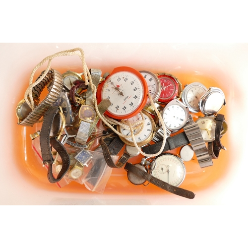 626 - Large quantity of vintage gents & ladies wrist, stop & pocket watches, from the estate of a watchmak... 