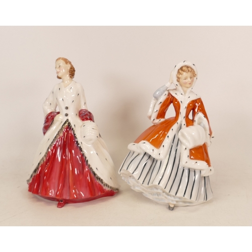 390 - Royal Doulton lady figures The Ermine Coat HN1981 and Noelle HN2179 (2)