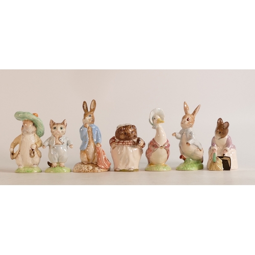 429 - Beswick Ware BP9 Beatrix Potter figures to include Mrs Tiggy- Winkle, Peter Rabbit, Jemima Puddleduc... 