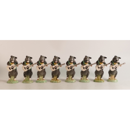 431 - Eight Beswick The Pig Promenade figures Thomas PP11 exclusive to Sinclairs, limited edition, boxed  ... 