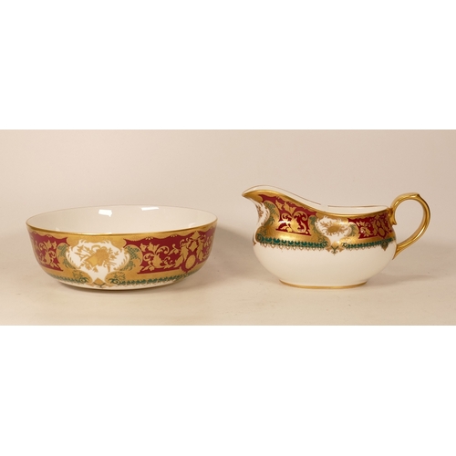 6 - De Lamerie Fine Bone China heavily gilded Special Commission for Sergey & Galina Tulub patterned fru... 