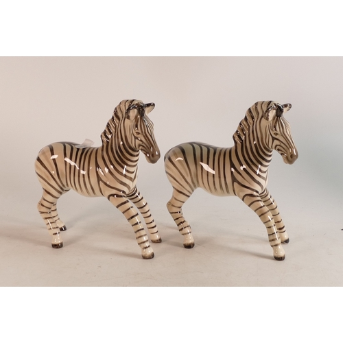 298 - A Pair of Beswick Zebra 845B (2)